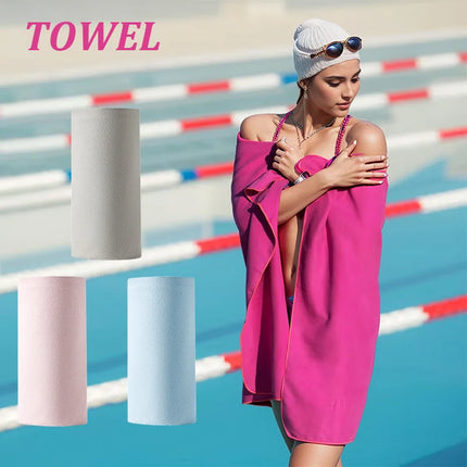 Quick Dry Swim Towel Super Absorbent Sports Towel for Swimming Gym Beach Lightweight Compact Fast Drying Microfiber Large Towel