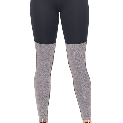 Women's Mid-Rise Heather Colorblock Leggings