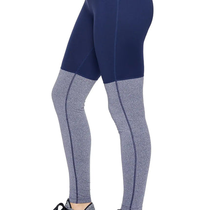 Women's Mid-Rise Heather Colorblock Leggings