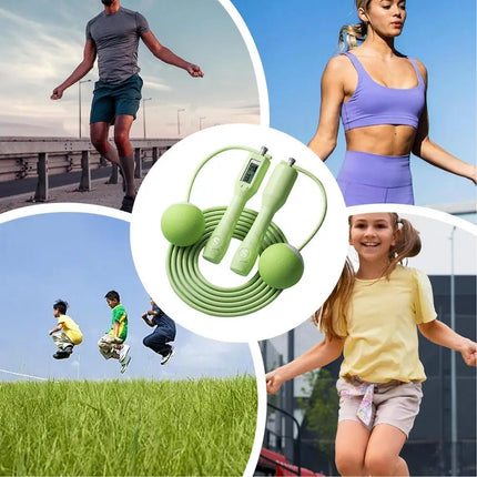 Jump Rope for Men Steel Wire Jumping Rope for Workout Skipping Rope with Counter Ergonomic Digital Jump Rope Exercise Jump Rope