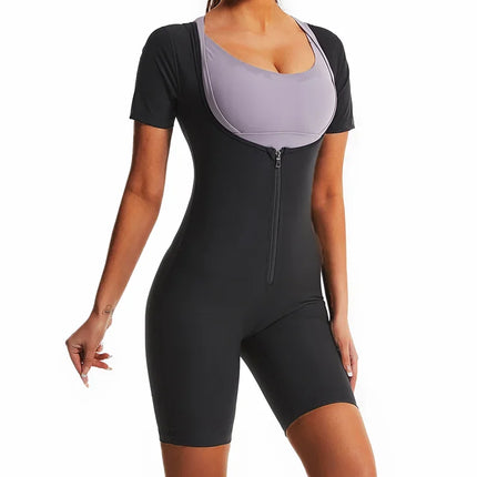 Women Sauna Suit Sweat Shirts Slimming Hot Thermal Fat Burning Shaper Waist Trainer Legging Trimmer Corset Weight Loss Bodysuits