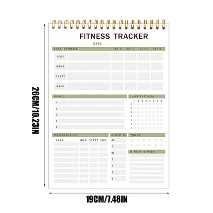 Workout Tracking Journal Fitness Journal Workout Planner Sturdy Nutrition & Workout Planner For Women & Men To Track Gym & Home