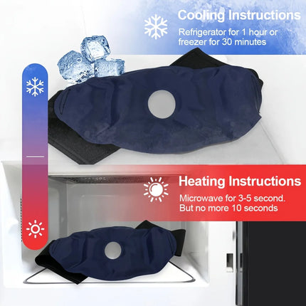 Reusable Nylon Gel Knee Pack for Hot/Cold Therapy, Easing Discomfort and Aiding Foot Relaxation