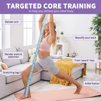 Resistance Band Yoga Auxiliary Stretching Belt Adult Latin Training Elastic Bands Beginner Pilates Dance Loop Fitness Tension