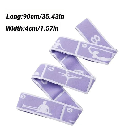 Resistance Band Yoga Auxiliary Stretching Belt Adult Latin Training Elastic Bands Beginner Pilates Dance Loop Fitness Tension
