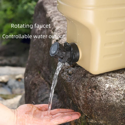 Large 12L Portable Water Tank with Faucet Leakproof Outdoor Camping Drinking Water Storage Ideal for Travel Picnic Hiking