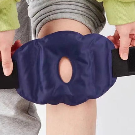 Reusable Nylon Gel Knee Pack for Hot/Cold Therapy, Easing Discomfort and Aiding Foot Relaxation