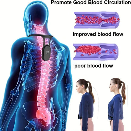 Smart Posture Corrector Miicro Vibration Posture Training Reminder Sensor Back Posture Neck Hump Corrector for Adult Kids