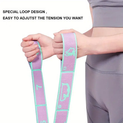 Resistance Band Yoga Auxiliary Stretching Belt Adult Latin Training Elastic Bands Beginner Pilates Dance Loop Fitness Tension