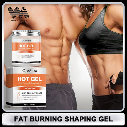 Fat Burning Shaping Cream Improve Sagging Skin Increase Elasticity Anti Cellulite Slimming Strengthen Belly Muscle Firming Gel