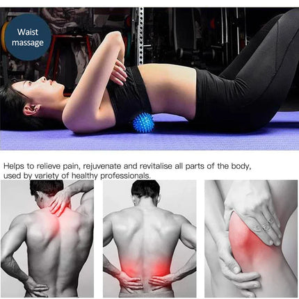 Peanut Massage Ball, Deep Tissue Massage Ball for Back, Neck, Shoulder, Spine, Legs, Hips, Trigger Point Muscle Massage Relaxer