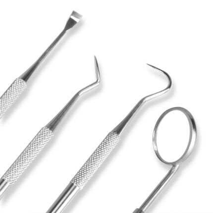 4Pcs Set Tartar Scraper Scaler Plaque Remover Teeth Cleaning Tool Dentist Dental Hygiene Kit Dental Calculus Remover Oral Care