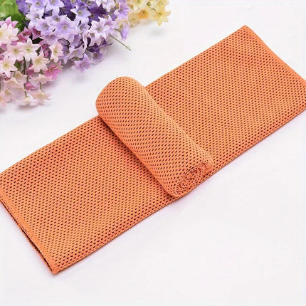 Sport Towel with Mini Silicon Gel Set Portable Cold Towel Fitness Sport GYM Running Outdoor Quick Dry Cool Towel 1-100 pcs