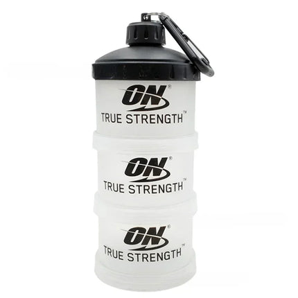 Portable Protein Powder Box Funnel Powder Box Fitness Supplement Bottle Handle Layered Storage Medicine Box Snack Can