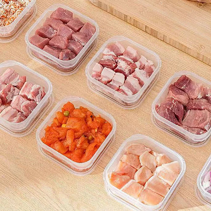 Transparent Plastic Preservation Box With Lid Refrigerator Crisper Food Containers Microwave Oven Safe Seal Food Storage Box