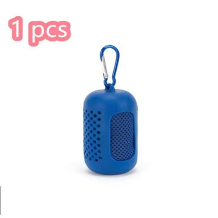 Sport Towel with Mini Silicon Gel Set Portable Cold Towel Fitness Sport GYM Running Outdoor Quick Dry Cool Towel 1-100 pcs