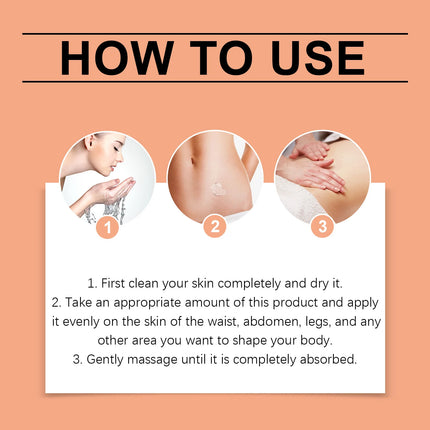 Fat Burning Shaping Cream Improve Sagging Skin Increase Elasticity Anti Cellulite Slimming Strengthen Belly Muscle Firming Gel