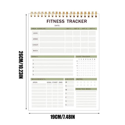 Workout Tracking Journal Fitness Journal Workout Planner Sturdy Nutrition & Workout Planner For Women & Men To Track Gym & Home