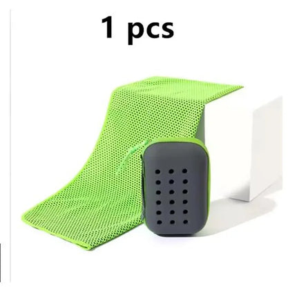 Sport Towel with Mini Silicon Gel Set Portable Cold Towel Fitness Sport GYM Running Outdoor Quick Dry Cool Towel 1-100 pcs