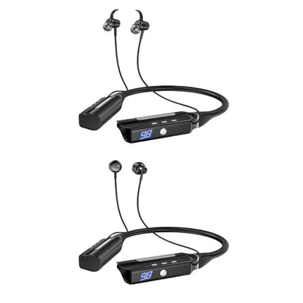P82F Immersive Sound Experienced With Neckband Wireless Earbuds IPX6 Sweatproof, Quick Charging for Gaming and Streaming