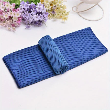 Sport Towel with Mini Silicon Gel Set Portable Cold Towel Fitness Sport GYM Running Outdoor Quick Dry Cool Towel 1-100 pcs