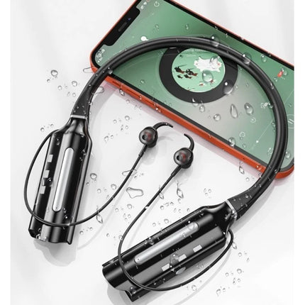 P82F Immersive Sound Experienced With Neckband Wireless Earbuds IPX6 Sweatproof, Quick Charging for Gaming and Streaming