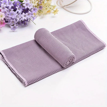 Sport Towel with Mini Silicon Gel Set Portable Cold Towel Fitness Sport GYM Running Outdoor Quick Dry Cool Towel 1-100 pcs