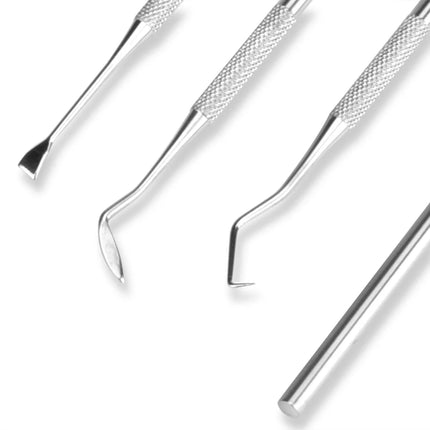 4Pcs Set Tartar Scraper Scaler Plaque Remover Teeth Cleaning Tool Dentist Dental Hygiene Kit Dental Calculus Remover Oral Care