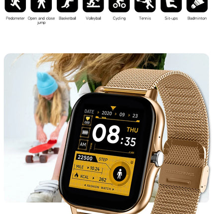 2025 Smart Watch 1.44'' Inch Color Screen Bluetooth Call Heart Rate/Blood Oxygen/Pressure Monitoring Smartwatch For Women Men