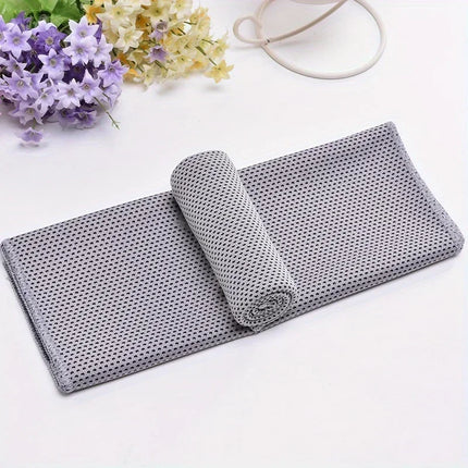 Sport Towel with Mini Silicon Gel Set Portable Cold Towel Fitness Sport GYM Running Outdoor Quick Dry Cool Towel 1-100 pcs