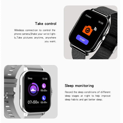 2025 Smart Watch 1.44'' Inch Color Screen Bluetooth Call Heart Rate/Blood Oxygen/Pressure Monitoring Smartwatch For Women Men