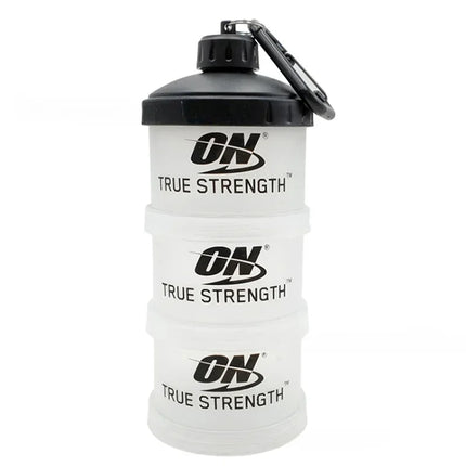 Portable Protein Powder Box Funnel Powder Box Fitness Supplement Bottle Handle Layered Storage Medicine Box Snack Can