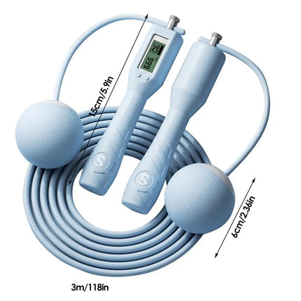 Jump Rope for Men Steel Wire Jumping Rope for Workout Skipping Rope with Counter Ergonomic Digital Jump Rope Exercise Jump Rope