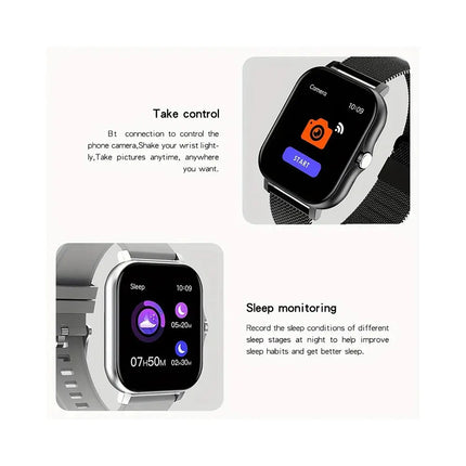 2025 Smart Watch 1.44'' Inch Color Screen Bluetooth Call Heart Rate/Blood Oxygen/Pressure Monitoring Smartwatch For Women Men