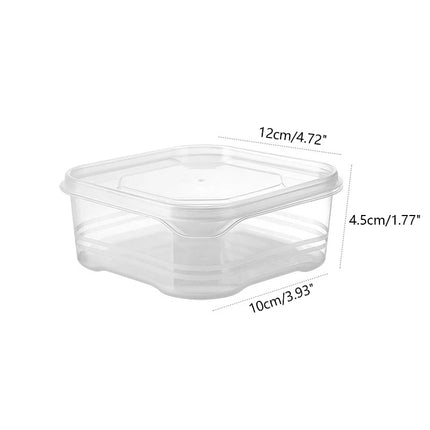 Transparent Plastic Preservation Box With Lid Refrigerator Crisper Food Containers Microwave Oven Safe Seal Food Storage Box