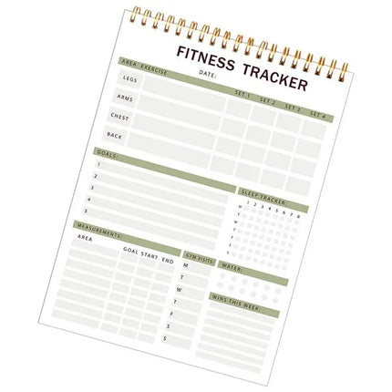 Workout Tracking Journal Fitness Journal Workout Planner Sturdy Nutrition & Workout Planner For Women & Men To Track Gym & Home