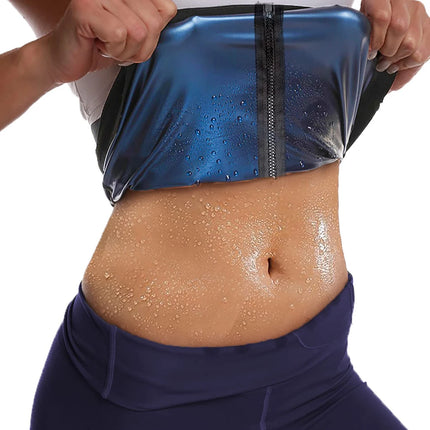 Waist Trainer for Women Shaper Sauna Sweat Belt Waist Trimmer Blue