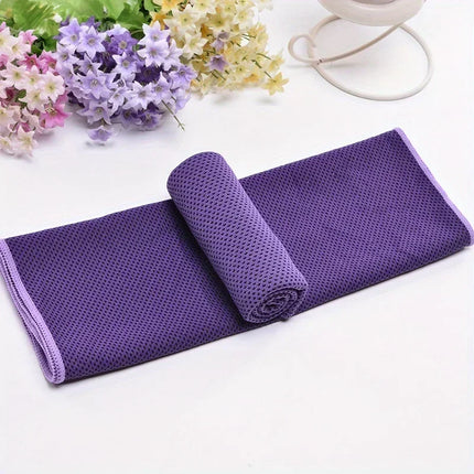 Sport Towel with Mini Silicon Gel Set Portable Cold Towel Fitness Sport GYM Running Outdoor Quick Dry Cool Towel 1-100 pcs
