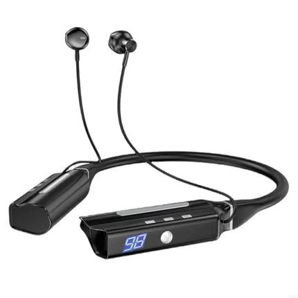 P82F Immersive Sound Experienced With Neckband Wireless Earbuds IPX6 Sweatproof, Quick Charging for Gaming and Streaming