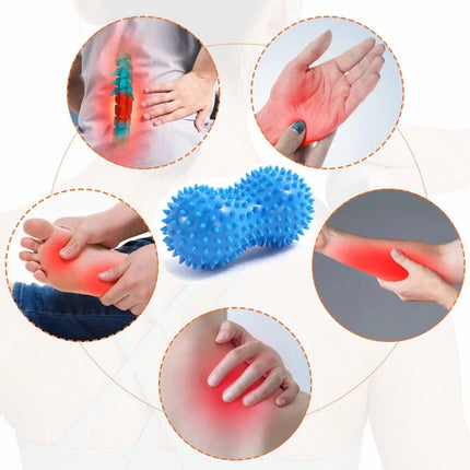 Peanut Massage Ball, Deep Tissue Massage Ball for Back, Neck, Shoulder, Spine, Legs, Hips, Trigger Point Muscle Massage Relaxer