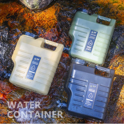 Large 12L Portable Water Tank with Faucet Leakproof Outdoor Camping Drinking Water Storage Ideal for Travel Picnic Hiking