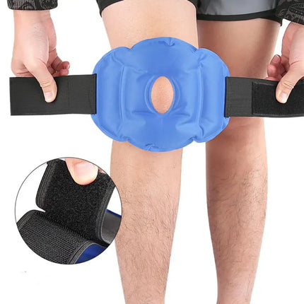 Reusable Nylon Gel Knee Pack for Hot/Cold Therapy, Easing Discomfort and Aiding Foot Relaxation