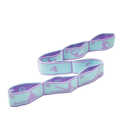 Resistance Band Yoga Auxiliary Stretching Belt Adult Latin Training Elastic Bands Beginner Pilates Dance Loop Fitness Tension