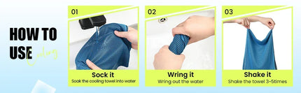 Sport Towel with Mini Silicon Gel Set Portable Cold Towel Fitness Sport GYM Running Outdoor Quick Dry Cool Towel 1-100 pcs