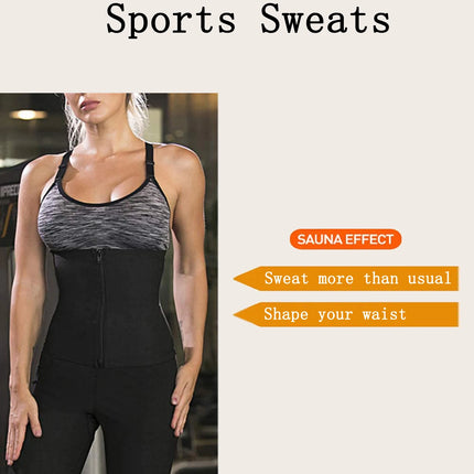 Waist Trainer for Women Shaper Sauna Sweat Belt Waist Trimmer Blue