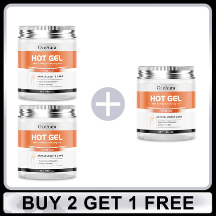 Fat Burning Shaping Cream Improve Sagging Skin Increase Elasticity Anti Cellulite Slimming Strengthen Belly Muscle Firming Gel