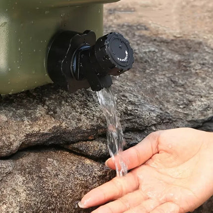 Large 12L Portable Water Tank with Faucet Leakproof Outdoor Camping Drinking Water Storage Ideal for Travel Picnic Hiking