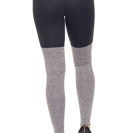 Women's Mid-Rise Heather Colorblock Leggings